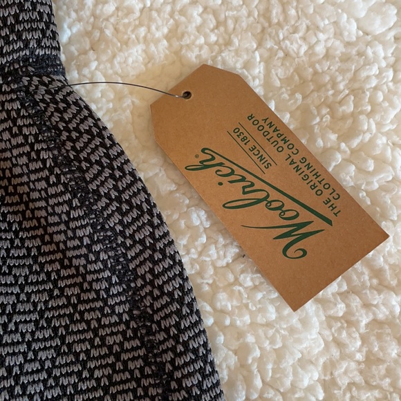 Woolrich Gray Black Fleece Lined Knit Pattern Lochlyn Skirt Small - Picture 2 of 11